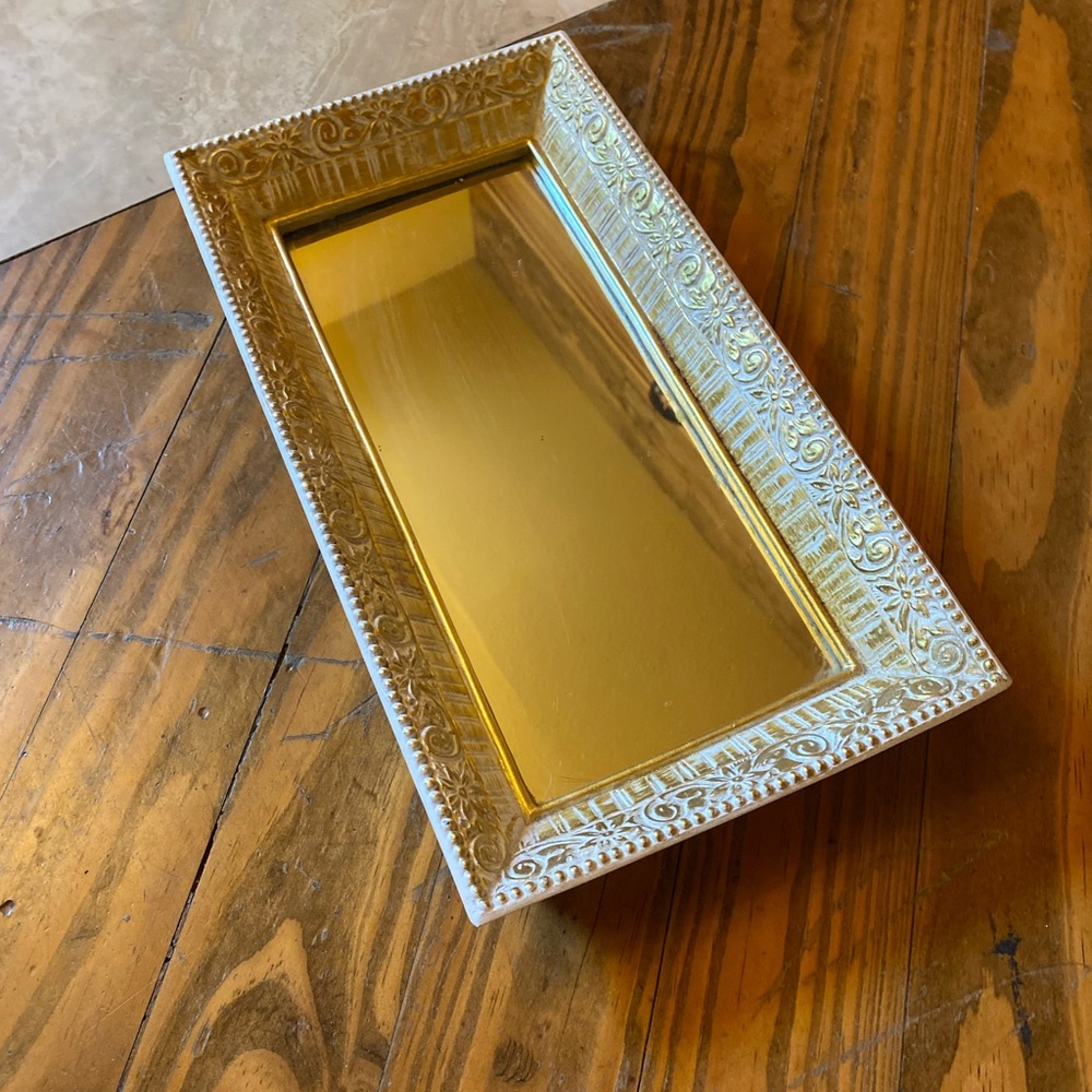 Mirror vanity tray